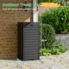 NUNU LAB 31 Gal Outdoor Trash Can with Lid -