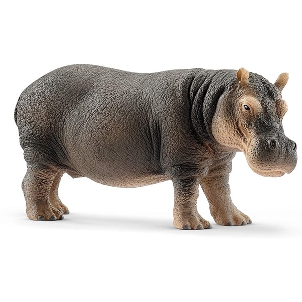 SCHLEICH Wild Life Hippopotamus Educational Figurine for Kids Ages 3-8