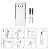 CHUANGDIAN Wall-mounted Single Bottle Manual Soap Dispenser Shampoo Box Rest