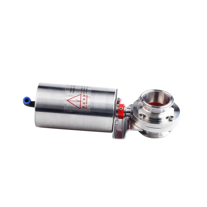 WEPUMP 2'' Single Acting Tri Clamp Sanitary Pneumatic Butterfly Valve