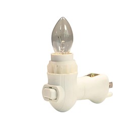 YCSSSD Night Lights Plug into Wall On Off Switch, Adjustable E12 Socket Night Light Base, Wall Light Lampholder for DIY Salt Night Light, 1 Pack