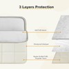 HSUWQLK Laptop Case 13.3 inch,13-13.3 inch Puffy Laptop Sleeve, Sand