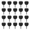 sourcing map 20pcs Knurled Clamping Knobs Thumb Screws M3 x