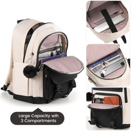 MOMUVO Backpacks for Teen Girls Women,15.6 Inch Laptop School Backpack Cute College Backpack Bookbag for Students