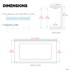 BRAINWAVZ Transparent Under Desk Laptop Holder Mount with Adhesive &