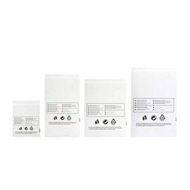 250 x Clear Poly Bags with Suffocation Warning (250 Polybags - 7"x8")