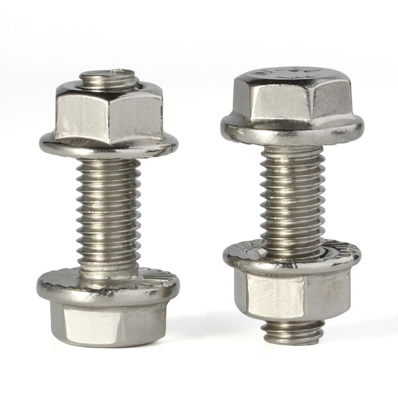 20 Sets M6-1.0 x 16mm Flanged Hex Head Bolts Hexagon