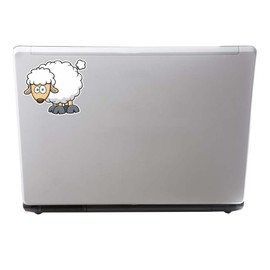 2 x 10cm Sheep Vinyl Sticker Laptop Helmet Bike Car Kids Farm Lamb Funny #9277 (10cm Wide x 8.5cm High)