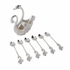 Swan Dinnerware Set Metal Tableware Cutlery Set Decorative Swan Base