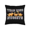 Dinosaur Chicken Nugget Dino Nugget Plush Costume Throw Pillow