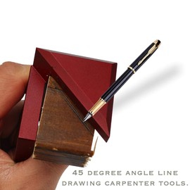 CarAngels Center Gauge Center Scoya 45° Scoya Right Angle & 45 Degree Ruler Center Finder Carpenter Injury Tool