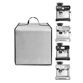 EiiJugaloo Espresso Machine Cover Latte Maker Cover Heavy Duty Heat-Resistant Waterproof Nylon Case for Espresso Machine BES870XL/ BES880BSS/BES876BSS Stainless Steel Coffee Maker (Silver)