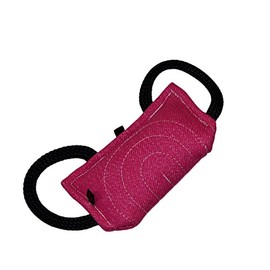 Redline K9 Puppy Bite Pillow Tug Toy 9.5" X 4.75" - French Linen (Pink)