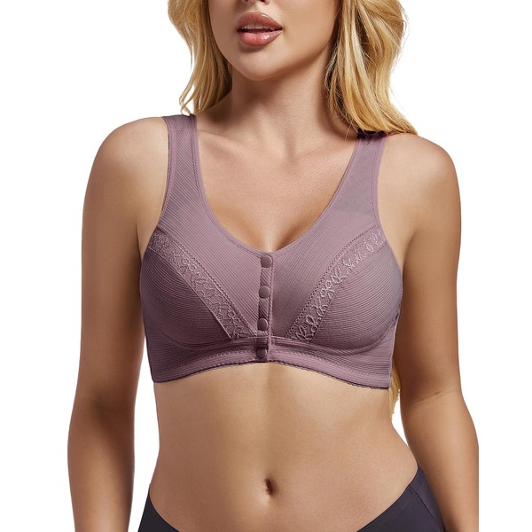 Sliot Bras for Older Women Front Closure Bras for Women