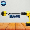 Diamond Shine 21-Piece Drill Power Scrubber Attachment Set – Includes
