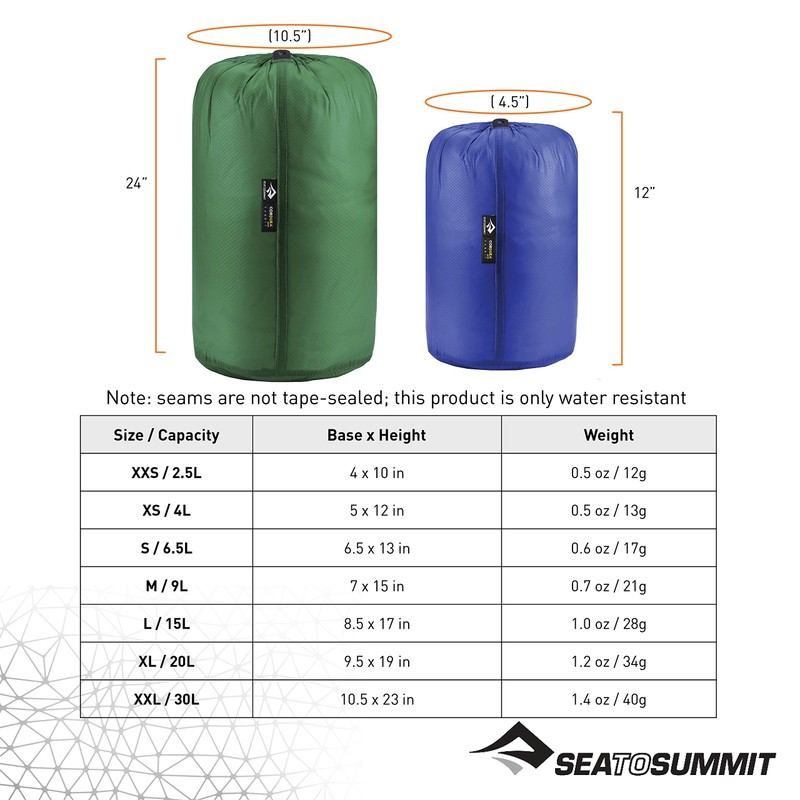 Sea to Summit Ultra-Sil Stuff Sack L Bag Mountaineering, Mountaineering
