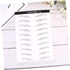 Beavorty 6sheets Eyebrow Stickers for Women Hair-like Simulation Eyebrow Makeup