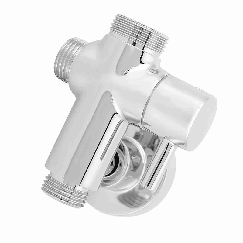 Shower Diverter Valve, G1/2 Wall Mounted Round Copper Bathroom Brass