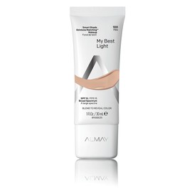 Almay Almay Skintone Matching Foundation, Smart Shade Face Makeup with SPF 15, Hypoallergenic, Oil-Free, Dermatologist-Tested, 100 My Best Light, 1 fl oz
