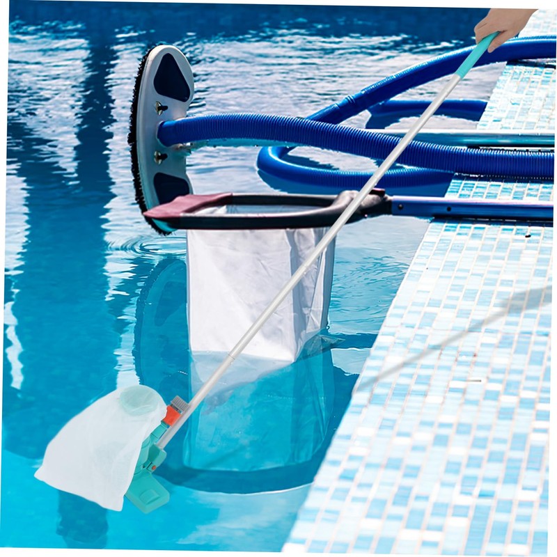 KONTONTY Versatile Pool Vacuum Long Pole Brush for Residential Commercial
