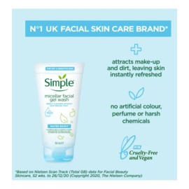 Simple Gel De Limpieza Facial Micellar Boost. Piel Sensible