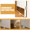 TEHAUX 2pcs Wooden Door Stop Non- Design for Bedroom and