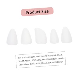 Kisangel 5pcs Pipa Fake Nails Professional Nylon Finger Picks for String Instruments Durable Pipa Accessories Comfortable Fingertip Protective Covers