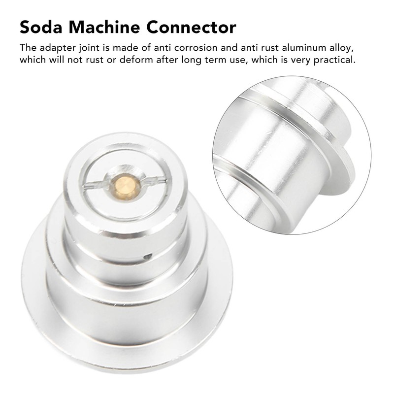 CO2 Adapater Aluminum Alloy 0.3in Quick Disconnection Wear Resistant High