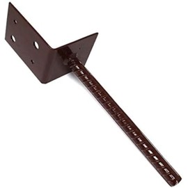 BPC Fixings Heavy Duty Post Support, 75 mm Length x 75 mm Width x 220 mm Height, Brown