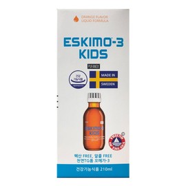 Eskimo-3 Kids Omega-3 Orange Flavor, 1 unit, 210ml / 에스키모-3 키즈 오메가-3 오렌지맛, 1개, 210ml