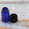 50Pcs 3ml Blue Essential Oil Bottle, Mini Glass Sample Bottles