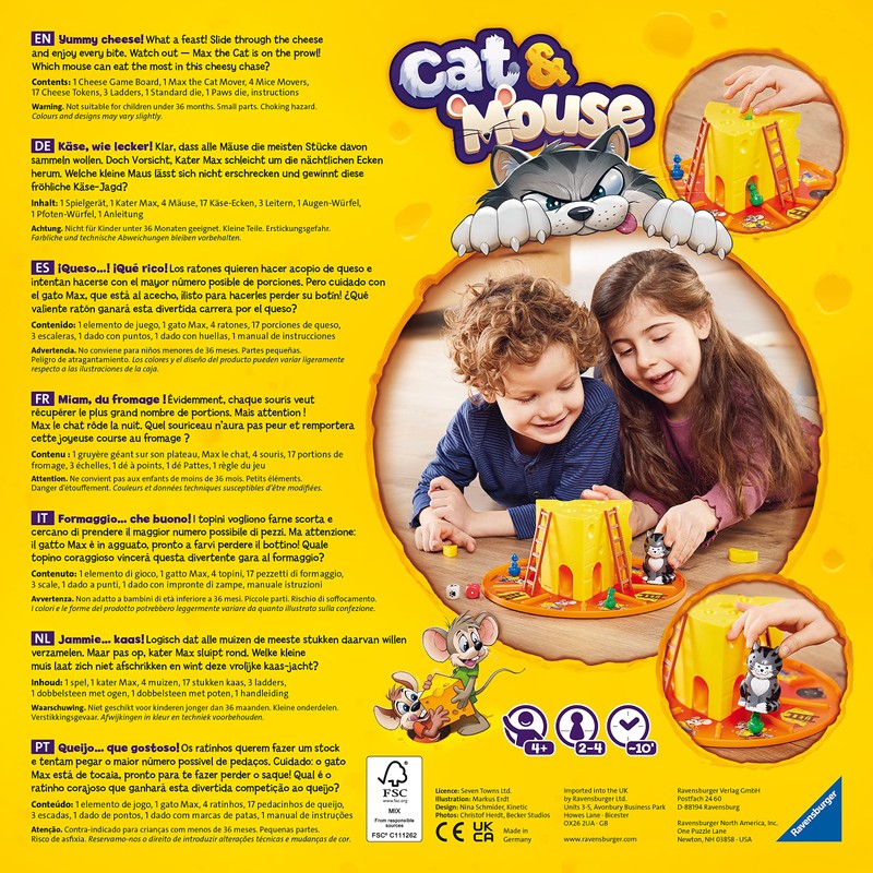Ravensburger Cat & Mouse Board Games for Children Age 4
