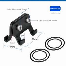 SUKOUSRAM Bike Race Number Plate Mount Holder Cycling Number Plate Mount Quick Release Racing Number Holder Mount for Aero Seatpost