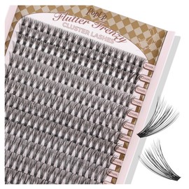 PopUp Cluster Lashes 168pcs Wispy Lash Clusters Soft D Curl Eyelash Clusters Russian Lashes Clusters DIY Eyelash Extensions at Home,Thin Bank 9-18mm MIX (30D)