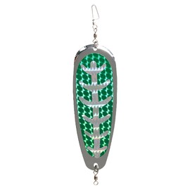 Morisho Fishing Dodger Flasher Fish Board Trolling Rigging Fishing Lures with Spoon Swivels Snaps Salcan, Green