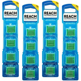 REACH Ultraclean Access Flossers Disposable Heads Fresh Mint Crystals 28 Each (Pack of 4)