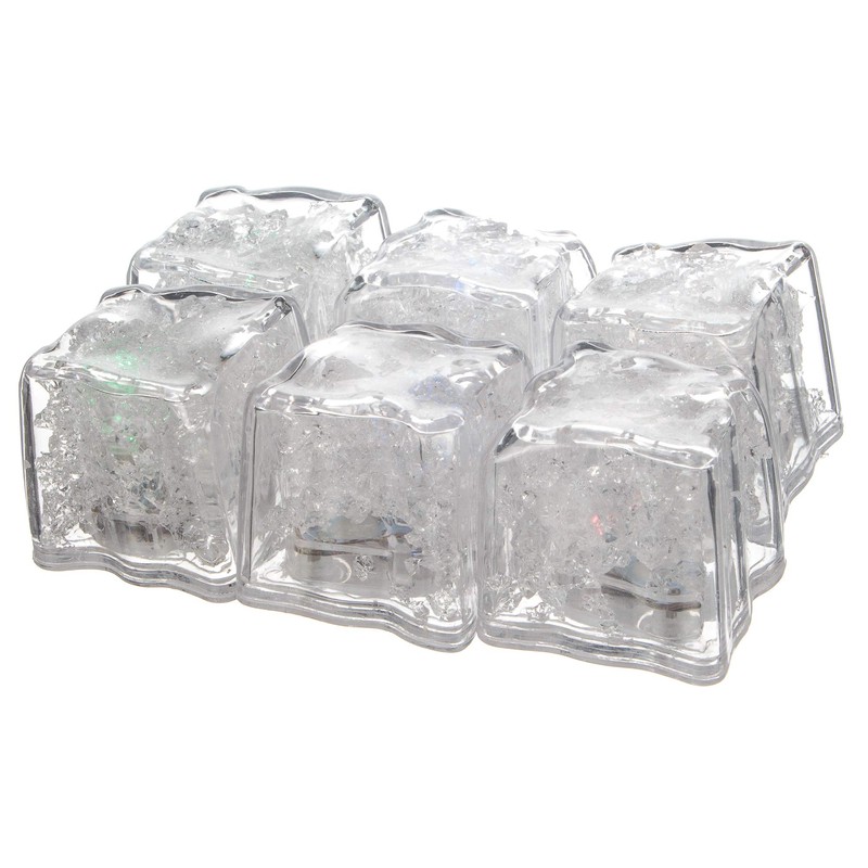 Mixology Flashing Ice Cubes 6 Pack