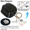 OVOTOR LED Tail Light Smoke Lens Lay Down Tail Lamp