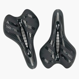 YIUBCZOQI Comfortable Bike Saddle, Soft Leather Spring Bicycle Seat, Gel bike seat, Ideal for Mountain, Road, Exercise Bike Easy to install bicycle saddle