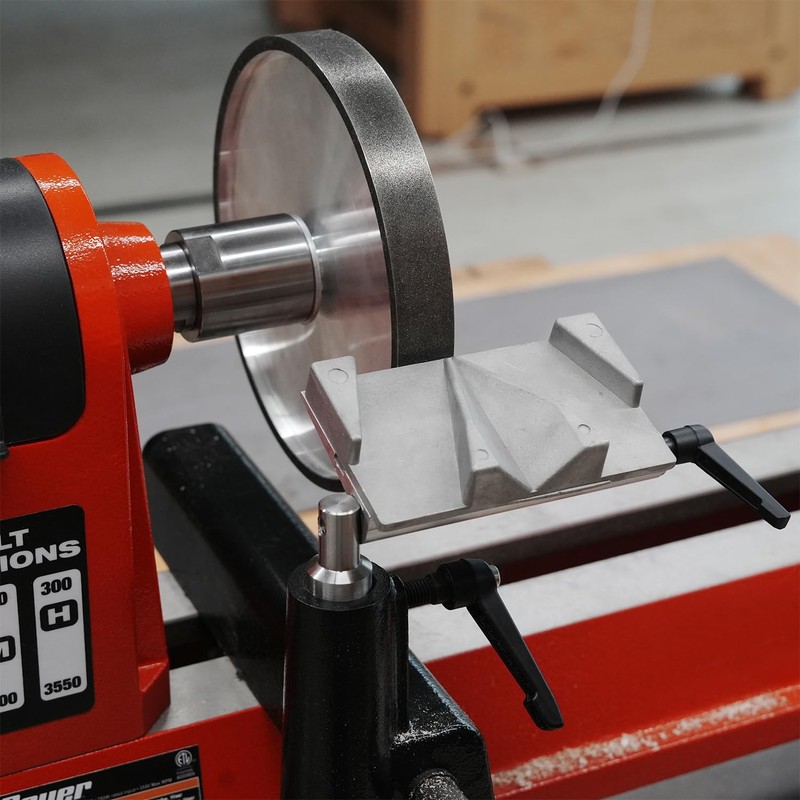BMWOOD LG-GRIND Lathe Tool Rest Sharpening System Kit, used on