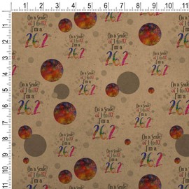 GRAPHICS & MORE 26.2 Marathon Scale of 1 to 10 Rainbow Runner Premium Kraft Gift Wrap Wrapping Paper Roll