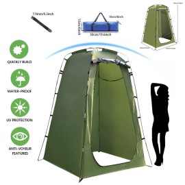 Portable Camping Tent Privacy Shower Outdoor Waterproof Changing Room Shelter