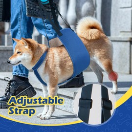 Adjustable Dog Lift Harness with Fixing Strap — Dog Lift Sling for Dogs, Hind Leg Support, Soft Rehab Harness for Weak Rear Legs, Ideal for Senior, Injured, Disabled Dogs and Post-ACL Surgery Recovery