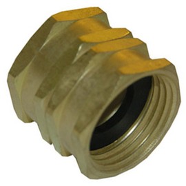 LASCO 15-1707 3/4-Inch Male Garden Hose Thread by 3/4-Inch Male Pipe Thread by 1/2-Inch Female Pipe Thread Brass Adapter