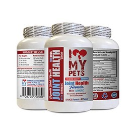 I LOVE MY PETS LLC Dog Joint Supplement with tumeric - Joint Health for Dogs - with Turmeric - MSM - Premium - Dog Turmeric - 60 Treats (1 Bottle)