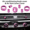 LOCOY Air Conditioning Vent Knob Cover for Honda Civic Accessories