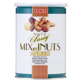 Toyo Nuts Salt Free Classy Mixed Nuts, Can, 12.7 oz (360 g)