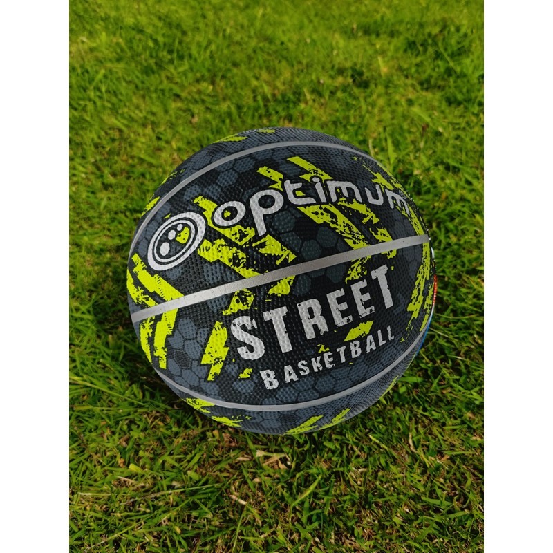 Optimum STREET BASKETBALL - BLACK/YELLOW - SIZE 7