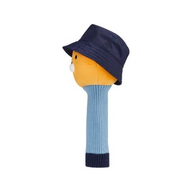 KAKAO FRIENDS Golf Urban Solid Costume Wood Head Cover, Character Golf Club Cover, Soft Microfiber Cover, with Golf Tee Holder (Ryan)