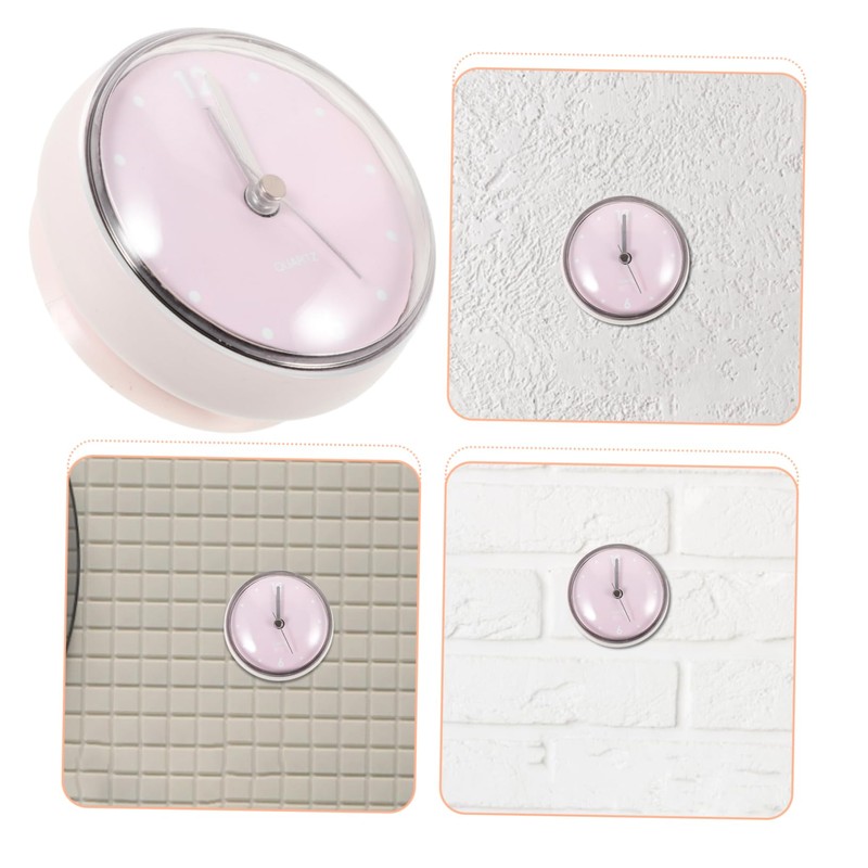 Ciieeo Mini Bathroom Clock Cup Creative Design for Easy Installation